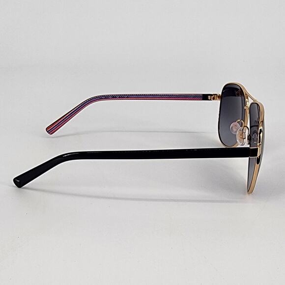 Missoni Gold & Black Aviator Sunglasses Women’s Size: 59-12-140 - Picture 6 of 12